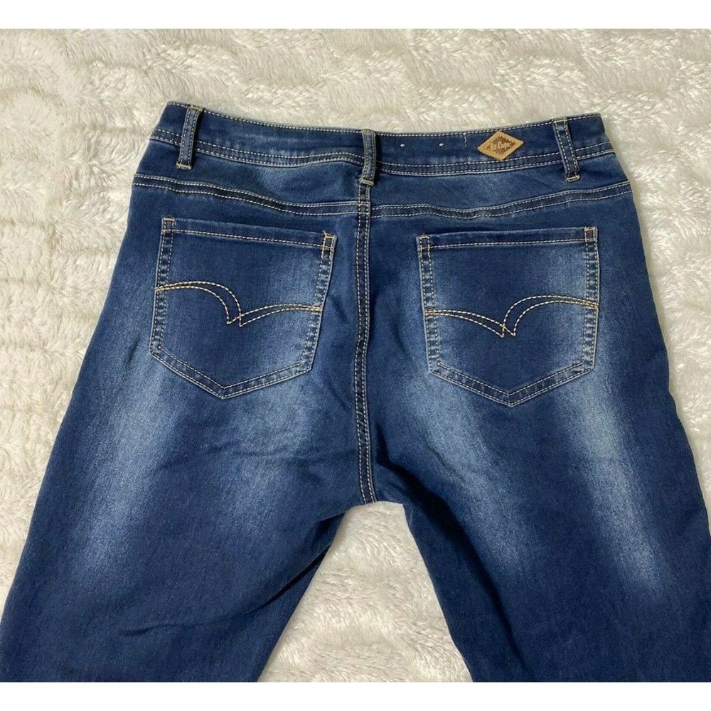 Lee Cooper Women's Skinny Jeans Size 8 (28x30 Msrd) Blue Stretch Denim